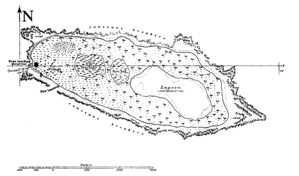 Drawing of Teraina from the Atoll Research Bulletin.
